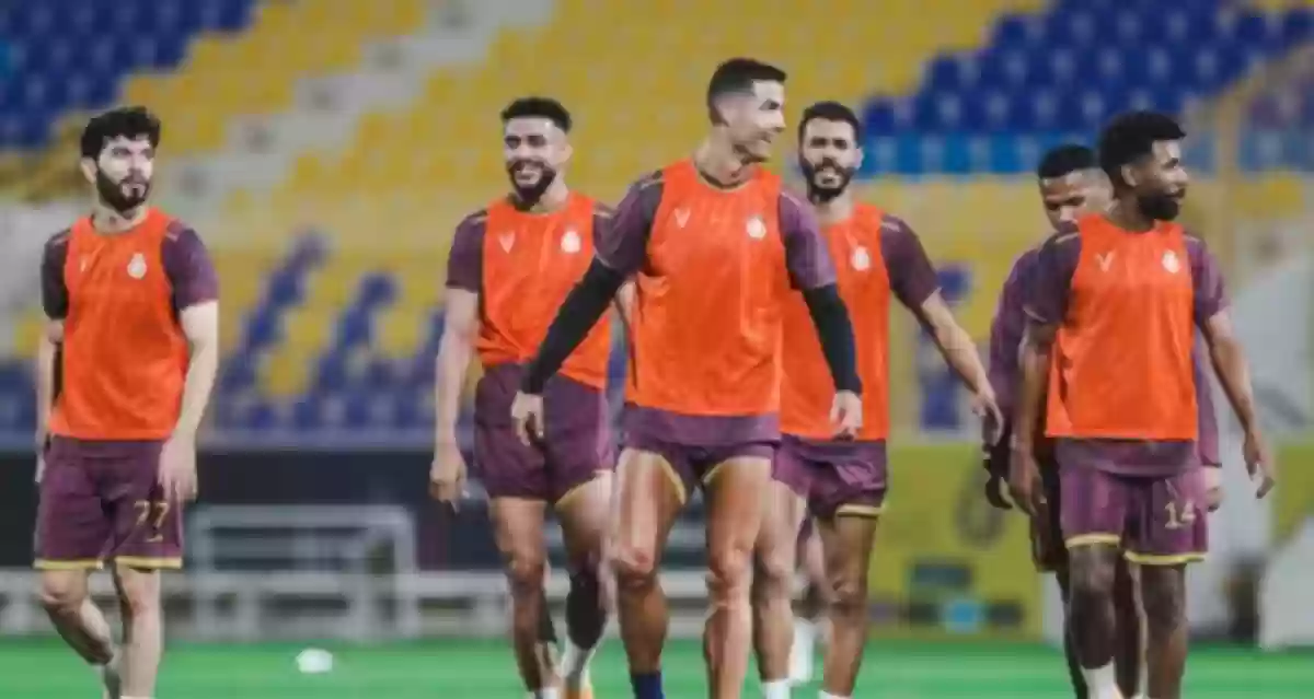 النصر السعودي  أثناء المران 