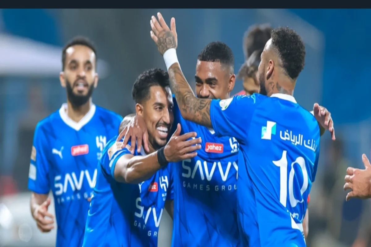 سالم الدوسري ونيمار جونيور ومالكوم ومحمد البريك - الهلال